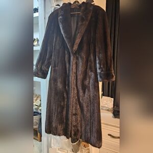 Full length mink coat womens